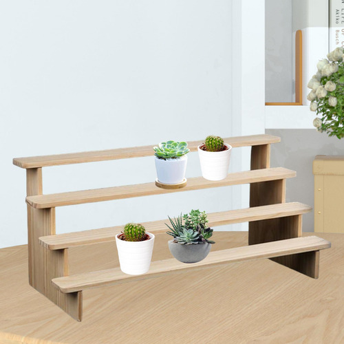 Soporte De Exhibición De Madera, Escalera De 4 Capas Xl