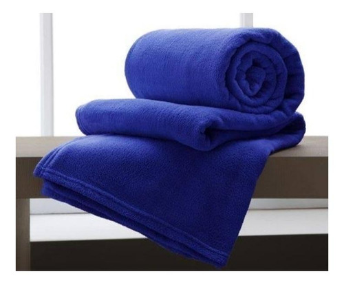 Cobertor Harmoniza Ambientes Home Design cor azul-royal com design liso