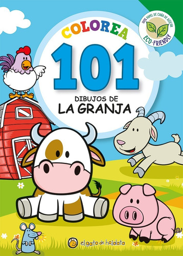 Libro Infantil Colorea 101 Dibujos De La Granja