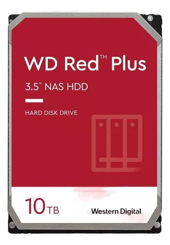 Disco Duro 10tb Wd Red Plus Nas De 7200 Rpm, Sata 6 Sata 6gb