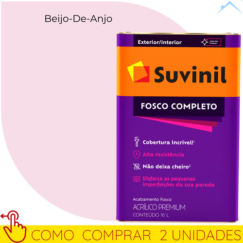 Tinta Parede Tons Do Rosa Suvinil Fosco Completo - Lata 16 L