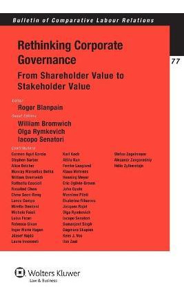 Libro Rethinking Corporate Governance : From Shareholder ...