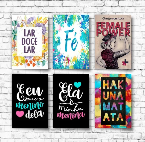Kit 10 Placas Decorativas Pvc 20x30 Bebidas Frases Games