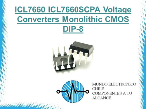 Icl7660 Icl7660scpa Voltage Converters Monolithic Cmos Dip-8