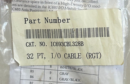 New Ge Fanuc Ic693cbl328b / Ic693cbl328 90-30 Series 32- Bbz