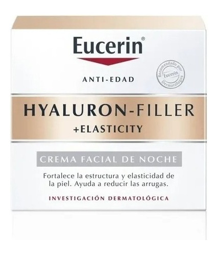 Crema Noche Anti-arrugas Eucerin Hyaluron Filler +elasticity