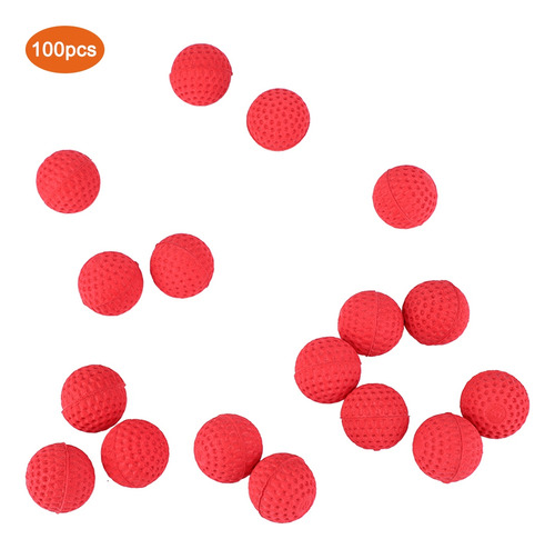 Paquete De 100 Balas De Goma Eva Soft, Redondas, Universales