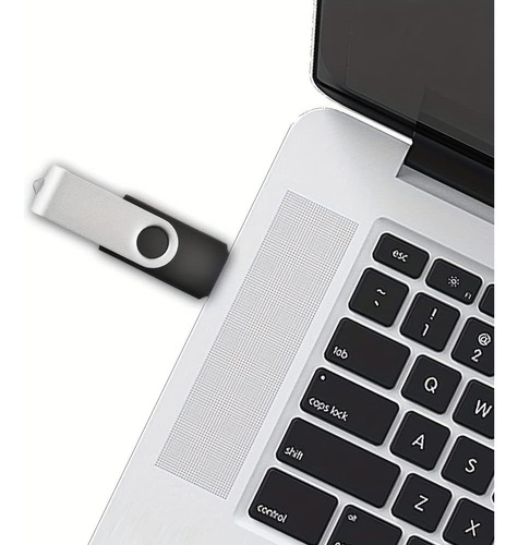 Pendrive Goldtech Almacenamiento De 32gb Diseño De Llavero © Color Negro Liso