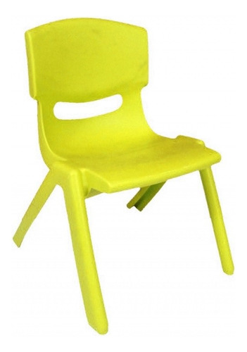 Silla Para Niños En Plástico Inyectado Colores - Amarillo