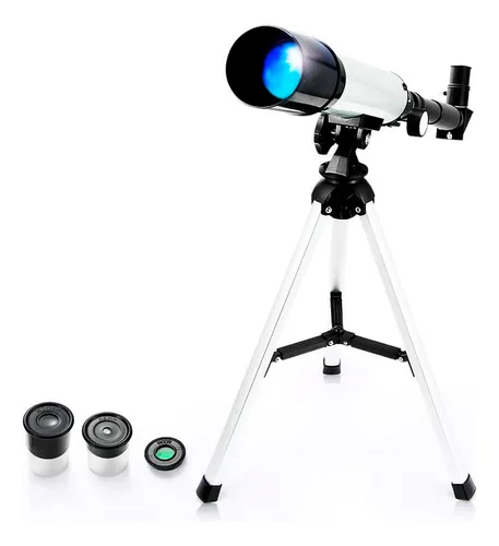 comprar Telescopio Luneta Astronômico Refrator Com Tripe 60mm