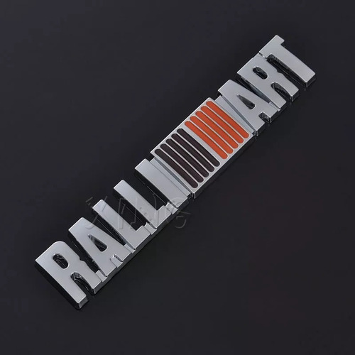 3d Ralliart Grill Grille Emblem Red Yellow And Silver Univer