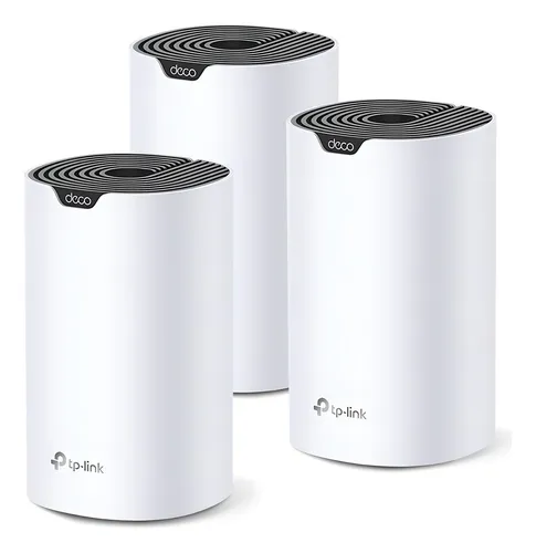 Kit Roteador Wi-fi Mesh Dual-band Ac1900 Deco S7 Tp-link Cor Branco