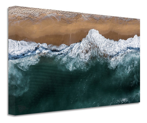 Cuadro Olas Aesthetic Canvas Grueso Cls1 140x90