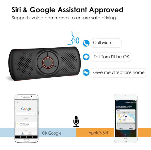 Netvip Altavoz Bluetooth Manos Libres Para Teléfono Celular,