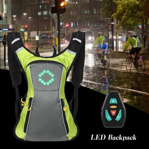 Mochila Con Señal De Giro Led Mochila Reflectante