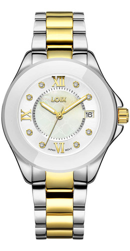 Reloj Loix Mujer L1160-4 Plateado Con Dorado
