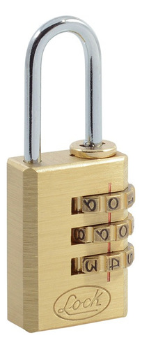 Candado Combinación Programable Latón 20mm 10ca Lock