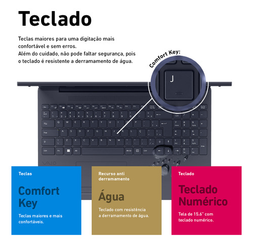 Notebook Vaio Fe15 I5 16gb 512gb 15.6 Fhd Cinza Cinza/grafite