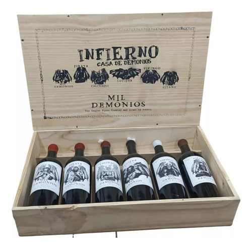 Vinho Infierno Mil Demonios Casa De Demonios - Cx C/6 Unidad