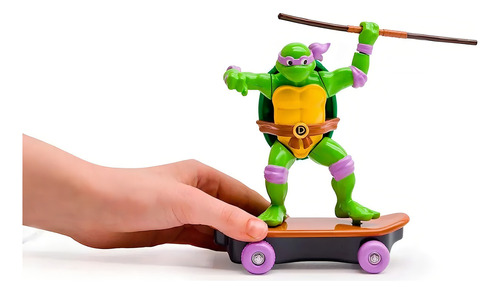 Figura Tortuga Ninja Funrise Con Skate De 5 Donatello