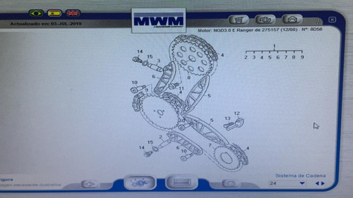 Imagen 3 de 4 de Kit De Distribución Ford Ranger 3.0 Mwm Brasil
