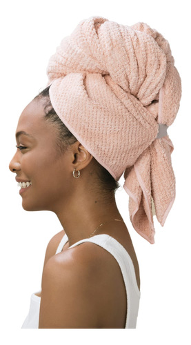 Toalla De Pelo Rosa Nube Ultra Suave Y Superabsorbente Secad