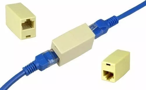 Adaptador Ficha Union Empalme Rj45 Adaptador Hembra a Hembra Utp Cable De  Red