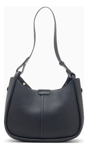 Cartera Cartera Mona 1 Hush Puppies De Mujer Acabado de los herrajes Metálico Color Negro Correa de hombro Negro Diseño de la tela Lisa