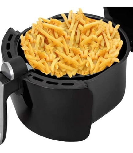 Freidora De Aire Air Fryer Grande 8 Litros Comida Saludable Color Negro