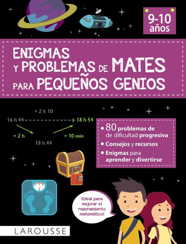 Enigmas Y Problemas De Mates Para Pequeãâos Genios 9-10 Aãâos, De Auriol, Sylvaine. Editorial Larousse, Tapa Blanda En Español