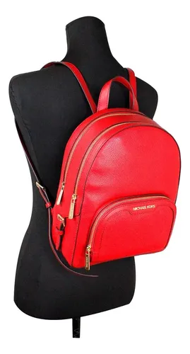 Michael kors red backpack best sale