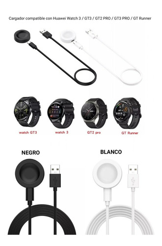 Cargador Inalámbrico Para Huawei Watch 3/gt3/gt2 Pro/gt3 Pro