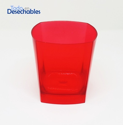 Vaso Whisky I Plástico Duro I Colores X 8 Unidades