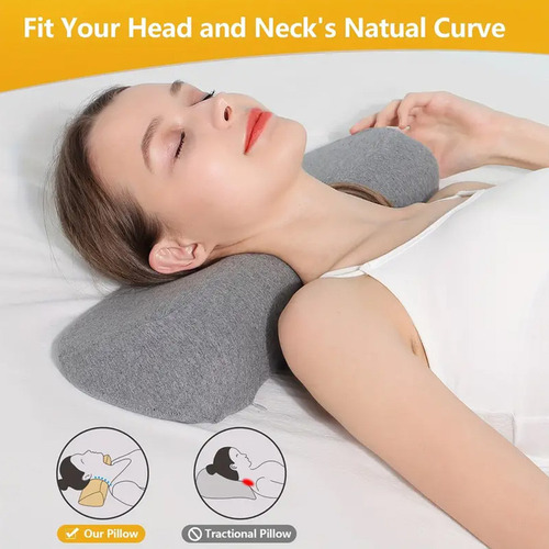 Almofada Cervical Para Dormir Travesseiro Lombar Suave