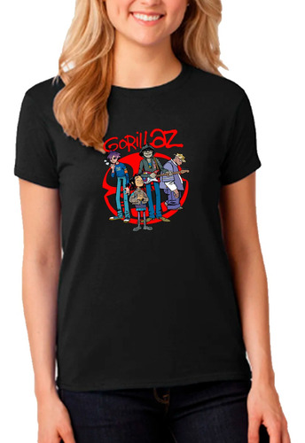 Polera Unisex Estampada Dtf Gorillaz