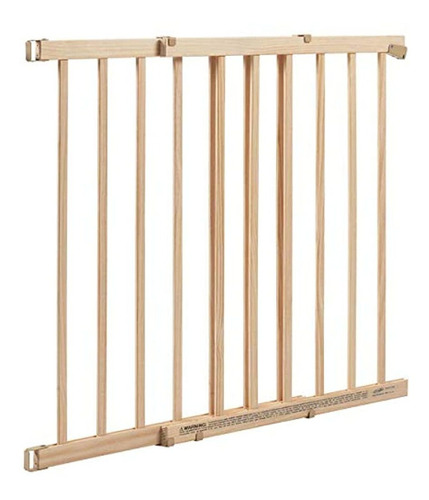 Evenflo, Top Of Stairs, Extra Tall Gate, Tan Wood