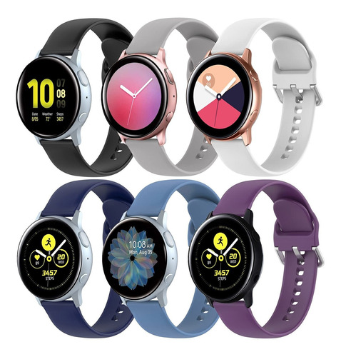 Hqzon 6 Banda Repuesto Para Samsung Galaxy Watch Active 2 In