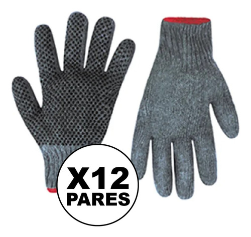 Guantes Tejidos Con Punto De Pvc