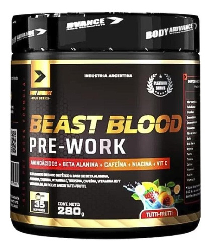 Beast Blood Body Advance Varios Sabores X 280g