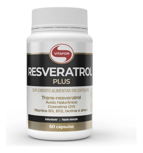 Resveratrol Plus (60 Caps) - Padrão: Único Sem Sabor