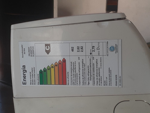 Imagen 3 de 8 de Vendo Aire Acondicionado Split Delonghi F/c De2250f Usado