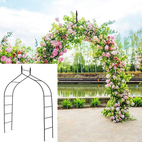 Imagen 3 de 5 de Giantex - Metal Arco De Jardin Exterior,decoracion Jardin