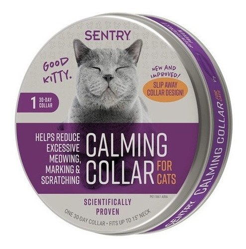  1 Collar Sentry Calmante Para Gatos Relajante 