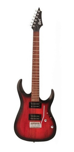 Guitarra Cort Electrica Vino Sombreado Mate X100-opbb