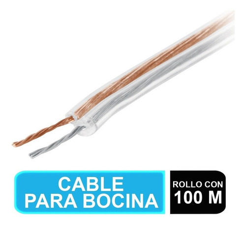 Cable Para Bocina, 22 Awg, Polarizado, 100 M Volteck 46265