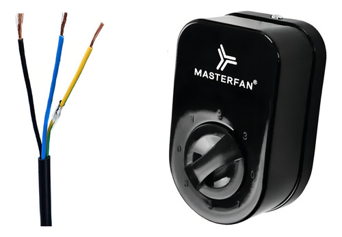 Ventilador De Techo Masterfan Orbital 16 Pulgadas Vdorslne16 60 Hz Negro Negro Plástico 3