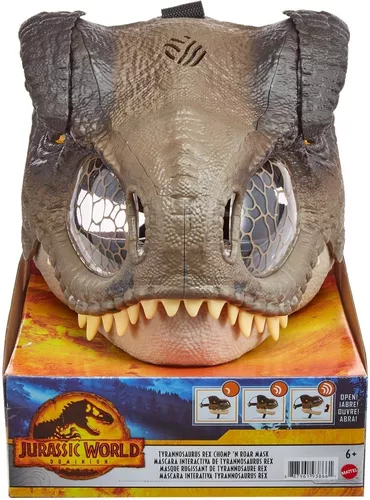 Jurassic World Dominian Mascara Tyrannosauros Rex Com Som