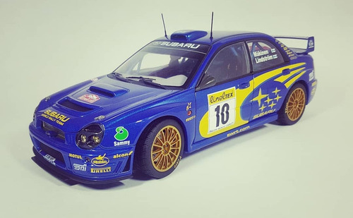 Subaru Impreza Wrc 2002 T. Makinen/lindstrom 1/18 Autoart (Usado)