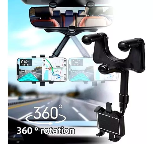 Suporte Para Celular Universal Espelho Retrovisor Carro 360
