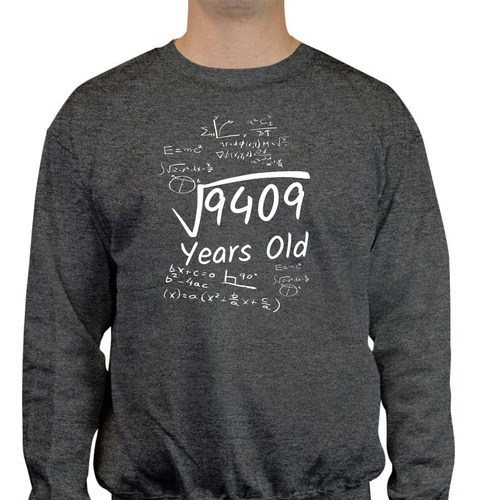 Sudadera Cumpleaños 97 Años - Raíz Cuadrada De 9409 - Regalo